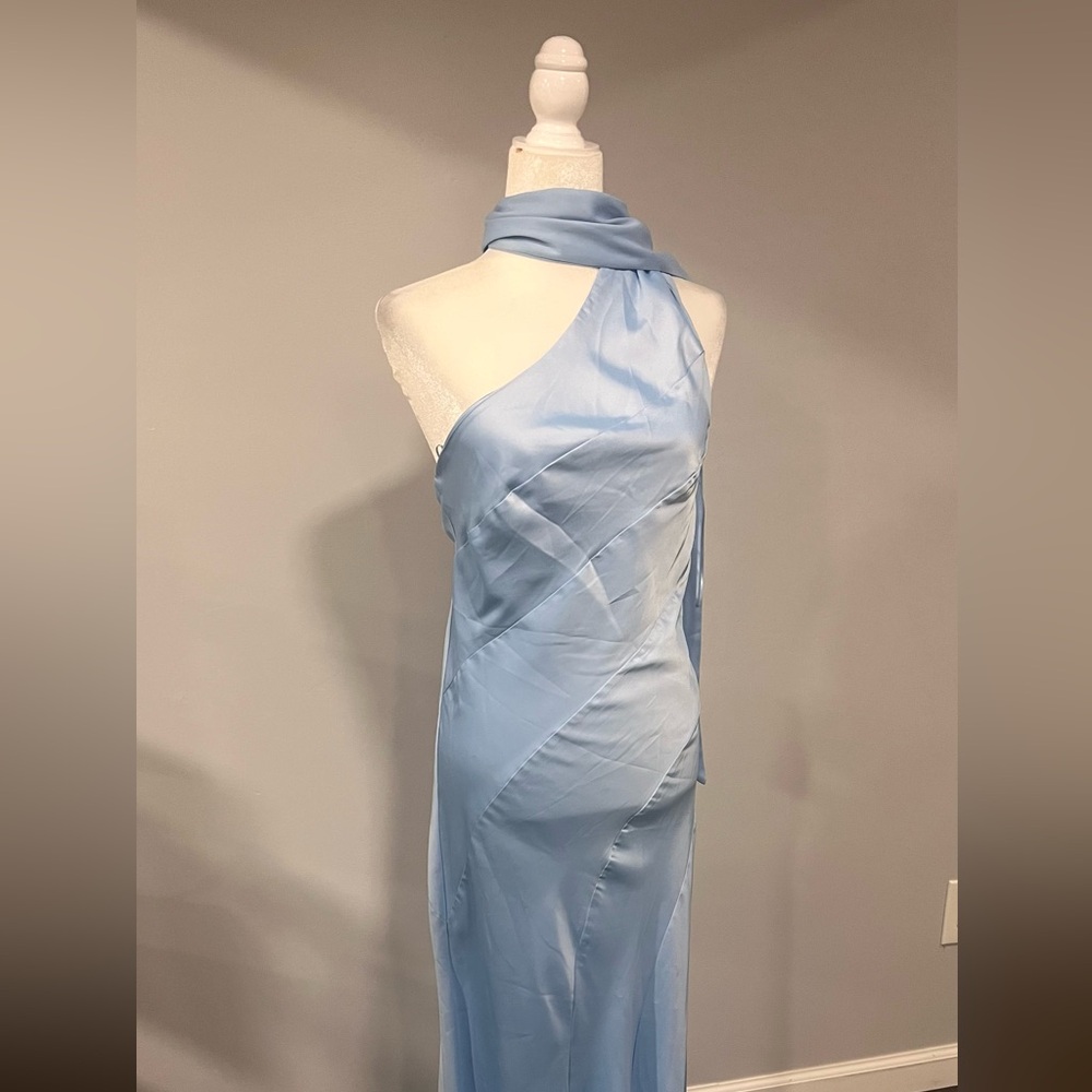 Chemistry Light Blue One Shoulder Dress